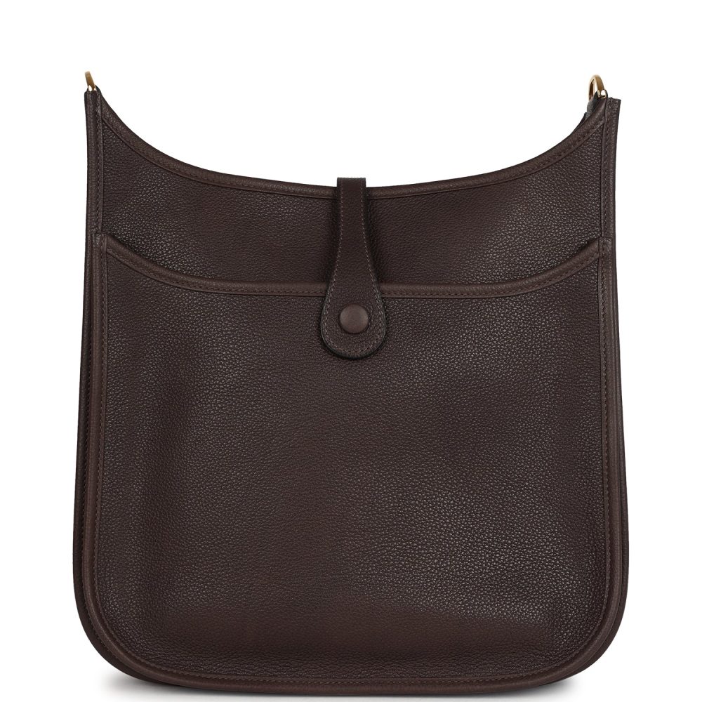 Hermes Evelyne PM Ebene Barenia Faubourg Gold Hardware - Image 4