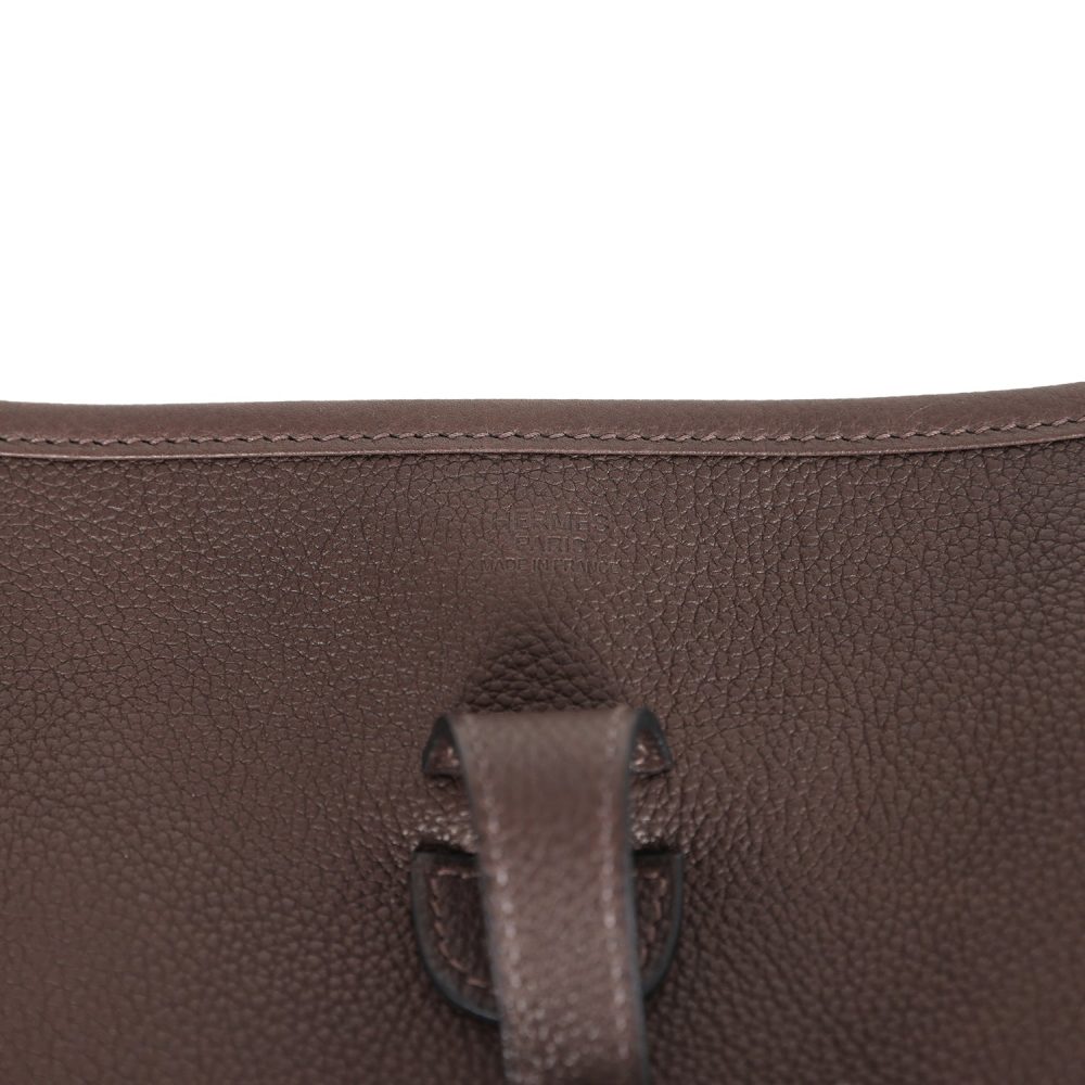 Hermes Evelyne PM Ebene Barenia Faubourg Gold Hardware - Image 7