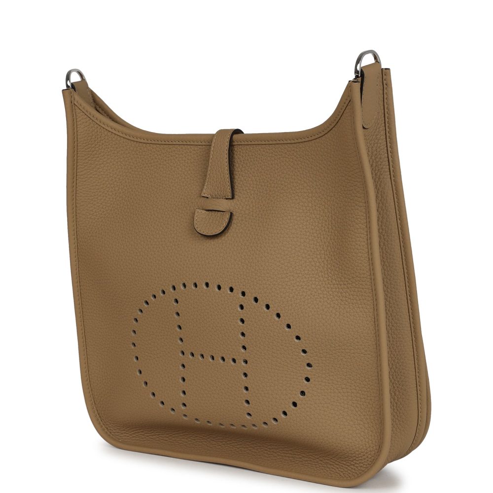 Hermes Evelyne III PM Poussiere Clemence Palladium Hardware - Image 5
