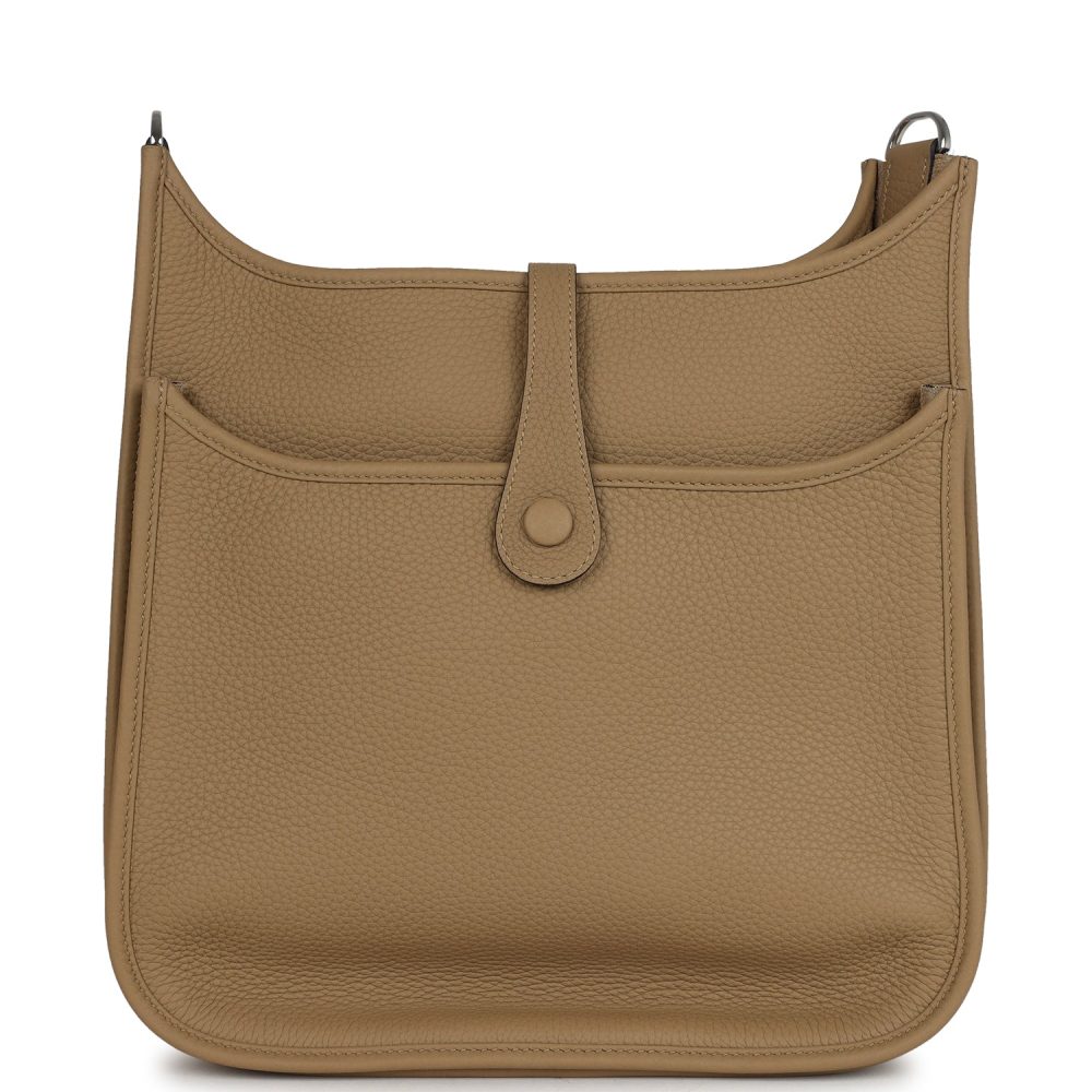 Hermes Evelyne III PM Poussiere Clemence Palladium Hardware - Image 4