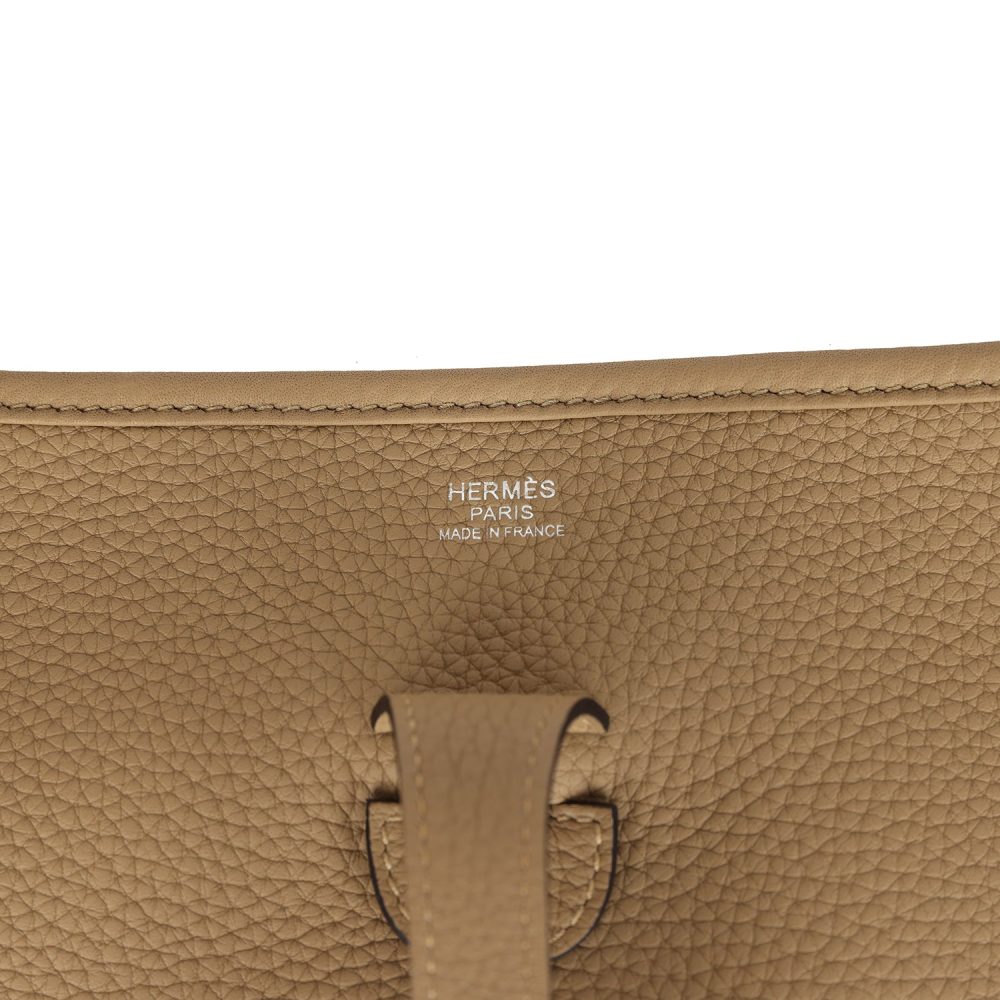 Hermes Evelyne III PM Poussiere Clemence Palladium Hardware - Image 7