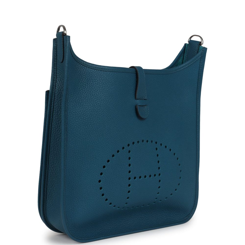 Hermes Evelyne III PM Vert Bosphore Clemence Palladium Hardware - Image 2