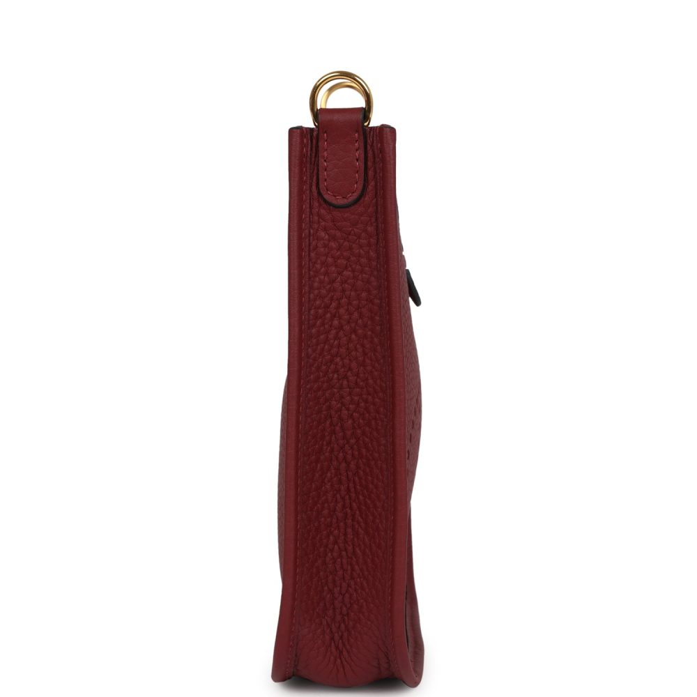 Hermes Evelyne TPM Rouge H Clemence Gold Hardware - Image 3