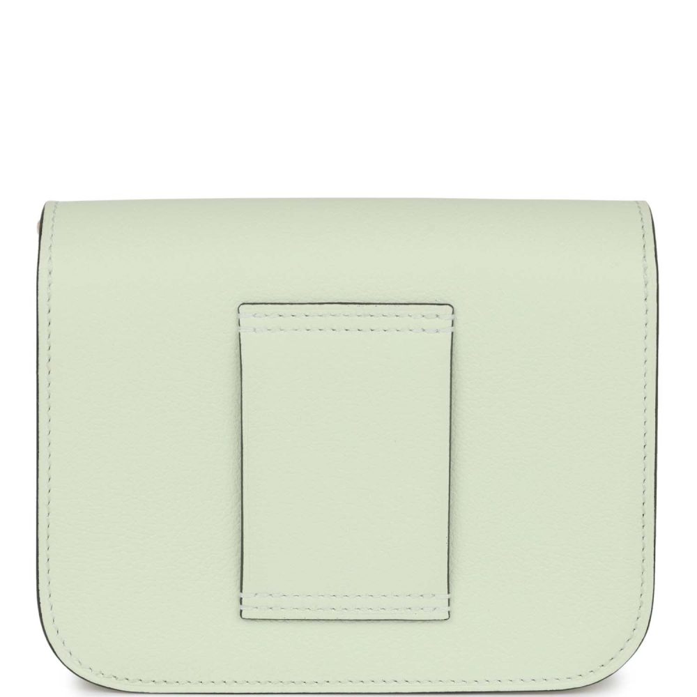 Hermes Constance Slim Wallet Vert Fizz Evercolor Palladium Hardware - Image 4