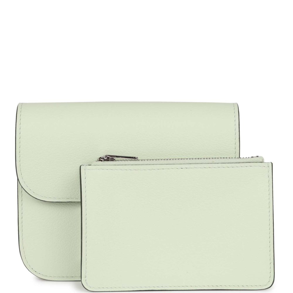 Hermes Constance Slim Wallet Vert Fizz Evercolor Palladium Hardware - Image 7