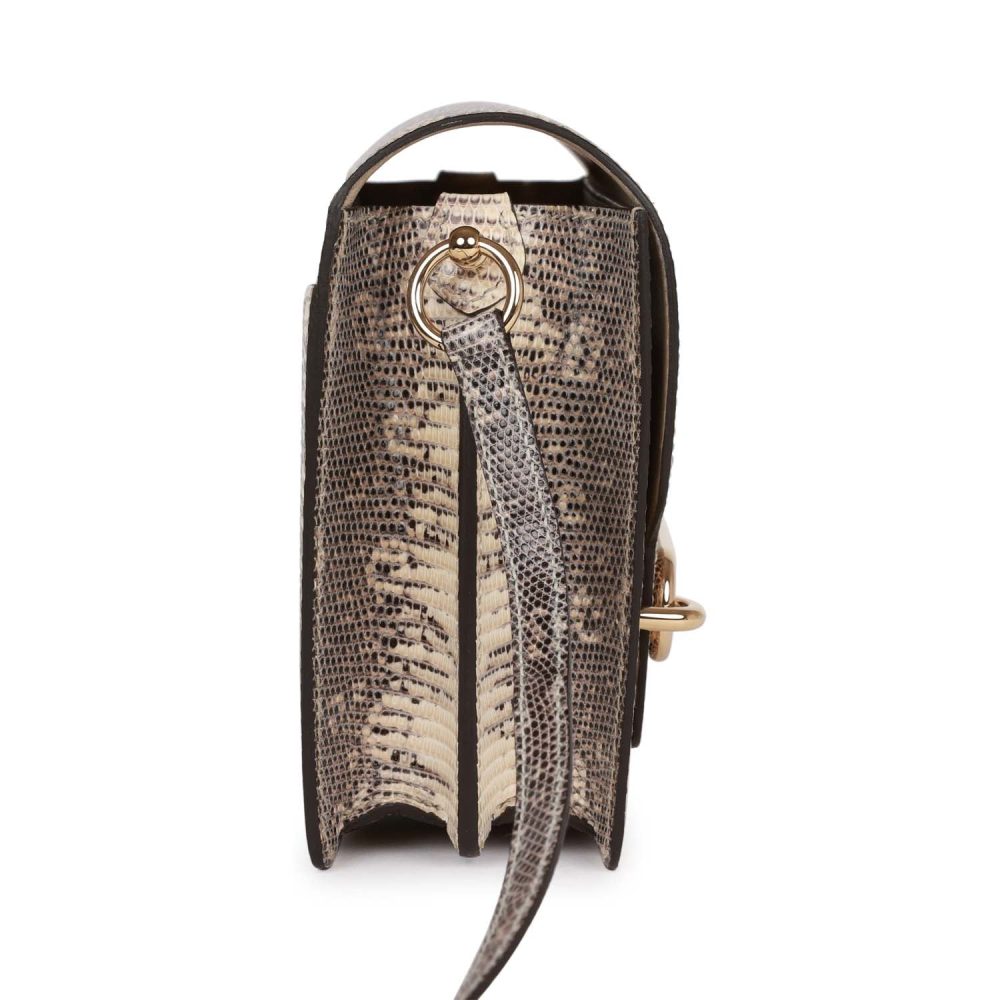 Hermes Mini Sac Roulis Ombre Lizard Varanus Salvator Gold Hardware - Image 3