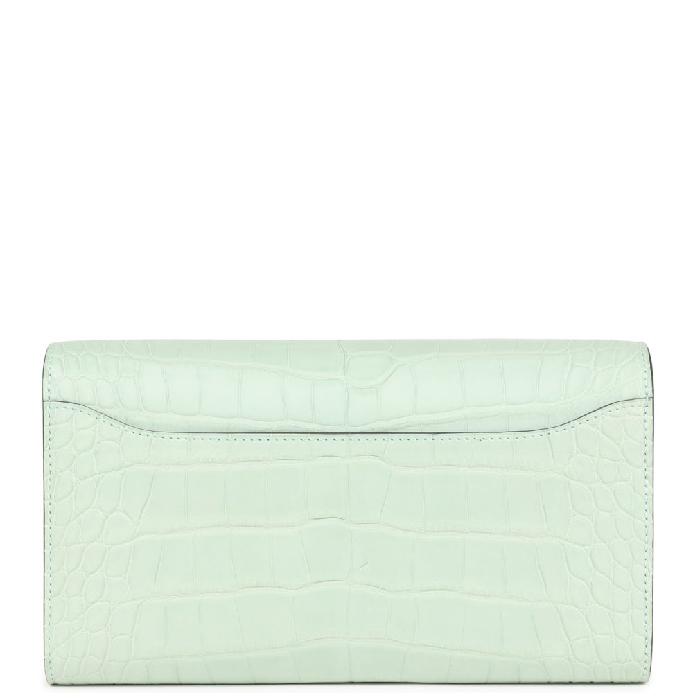 Hermes Constance Wallet To Go Vert D'eau Matte Alligator Palladium Hardware - Image 5
