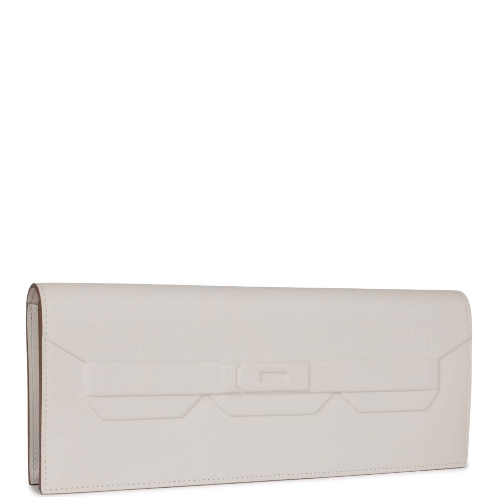 Hermes Shadow Kelly Cut Gris Pale Swift - Image 2