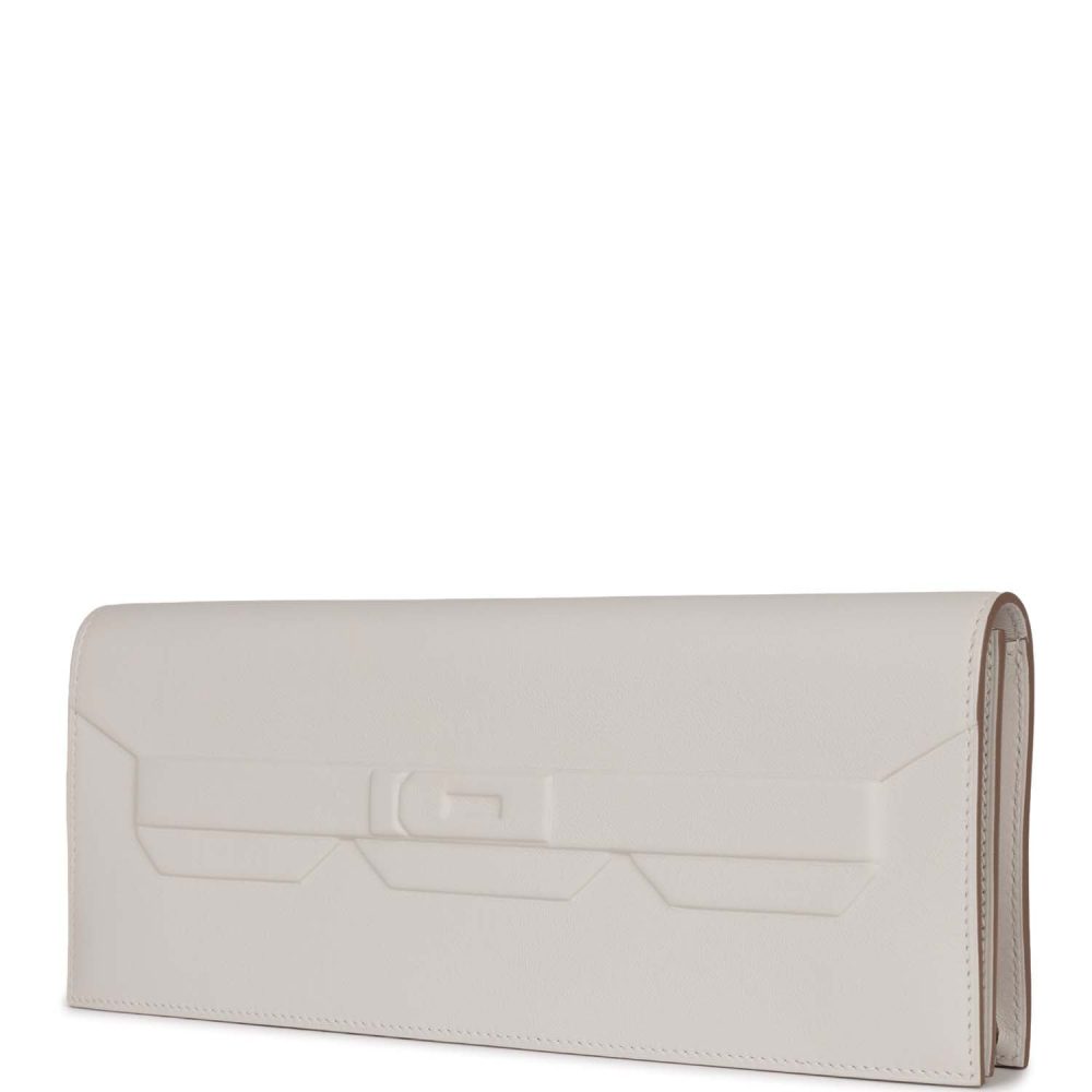 Hermes Shadow Kelly Cut Gris Pale Swift - Image 5