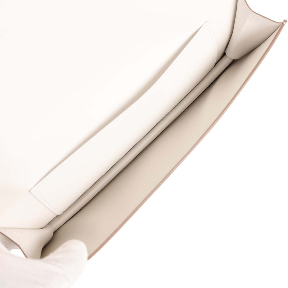 Hermes Shadow Kelly Cut Gris Pale Swift - Image 8