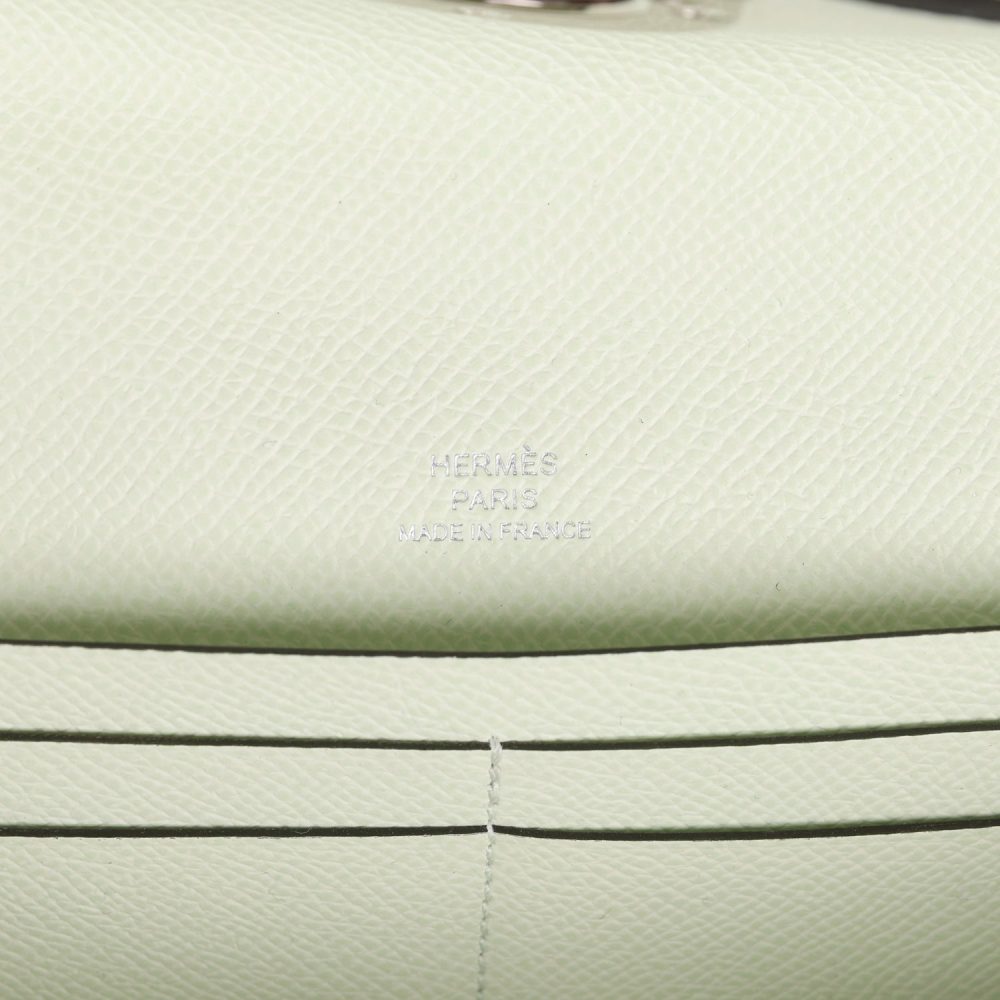 Hermes Chaine d'Ancre Wallet to Go Vert Fizz Epsom Palladium Hardware - Image 7
