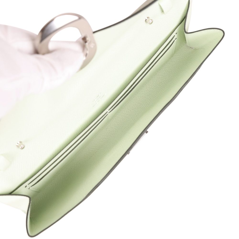 Hermes Chaine d'Ancre Wallet to Go Vert Fizz Epsom Palladium Hardware - Image 8