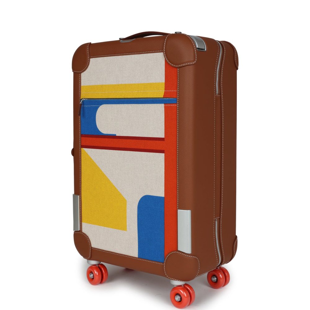 Hermes R.M.S. Cabine 55 Rolling Suitcase Multicolor Canvas - Image 5