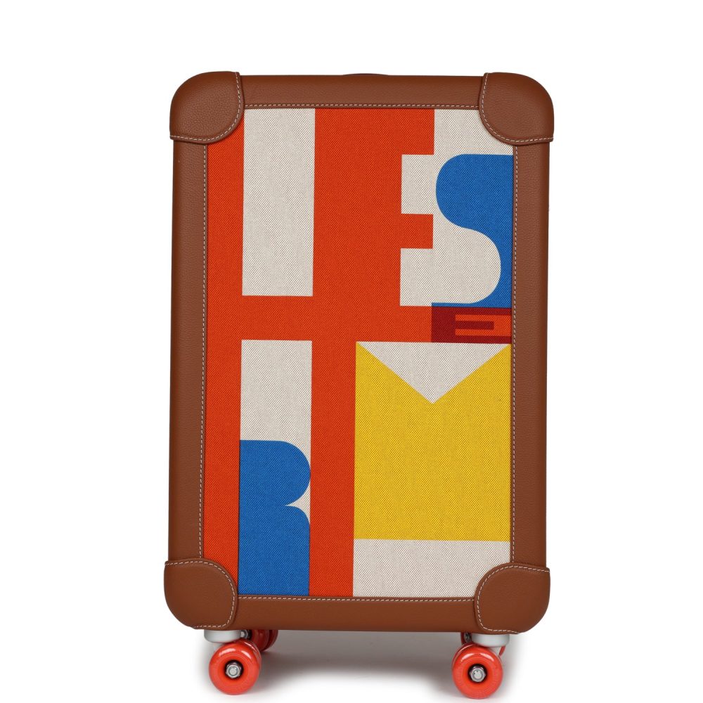 Hermes R.M.S. Cabine 55 Rolling Suitcase Multicolor Canvas - Image 4