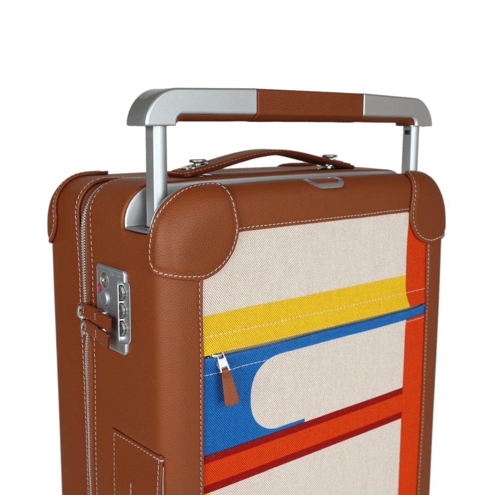 Hermes R.M.S. Cabine 55 Rolling Suitcase Multicolor Canvas - Image 13