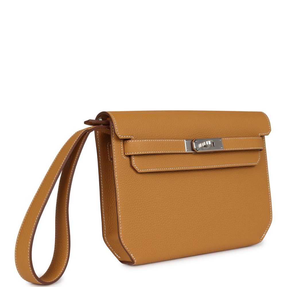 Hermes Kelly Depeches 25 Naturel Sable Togo Palladium Hardware - Image 2