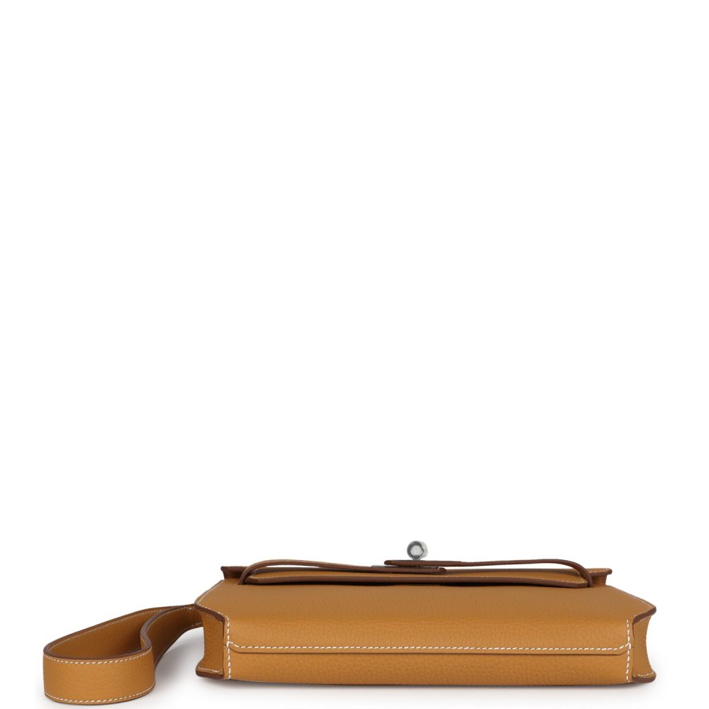Hermes Kelly Depeches 25 Naturel Sable Togo Palladium Hardware - Image 7