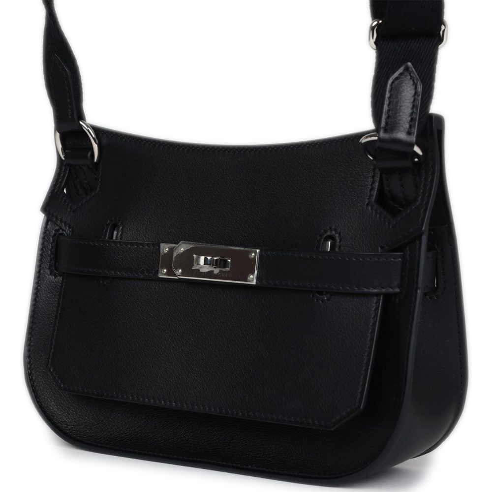Hermes Jypsiere Mini Black Evercolor Palladium Hardware - Image 5
