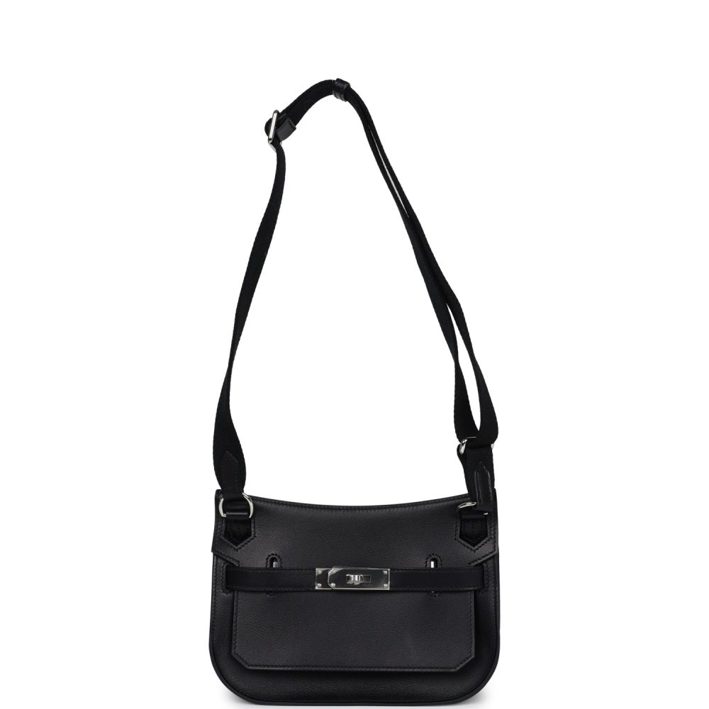 Hermes Jypsiere Mini Black Evercolor Palladium Hardware - Image 7