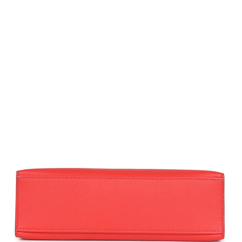 Hermes Kelly Pochette Rose Jaipur Epsom Gold Hardware - Image 6