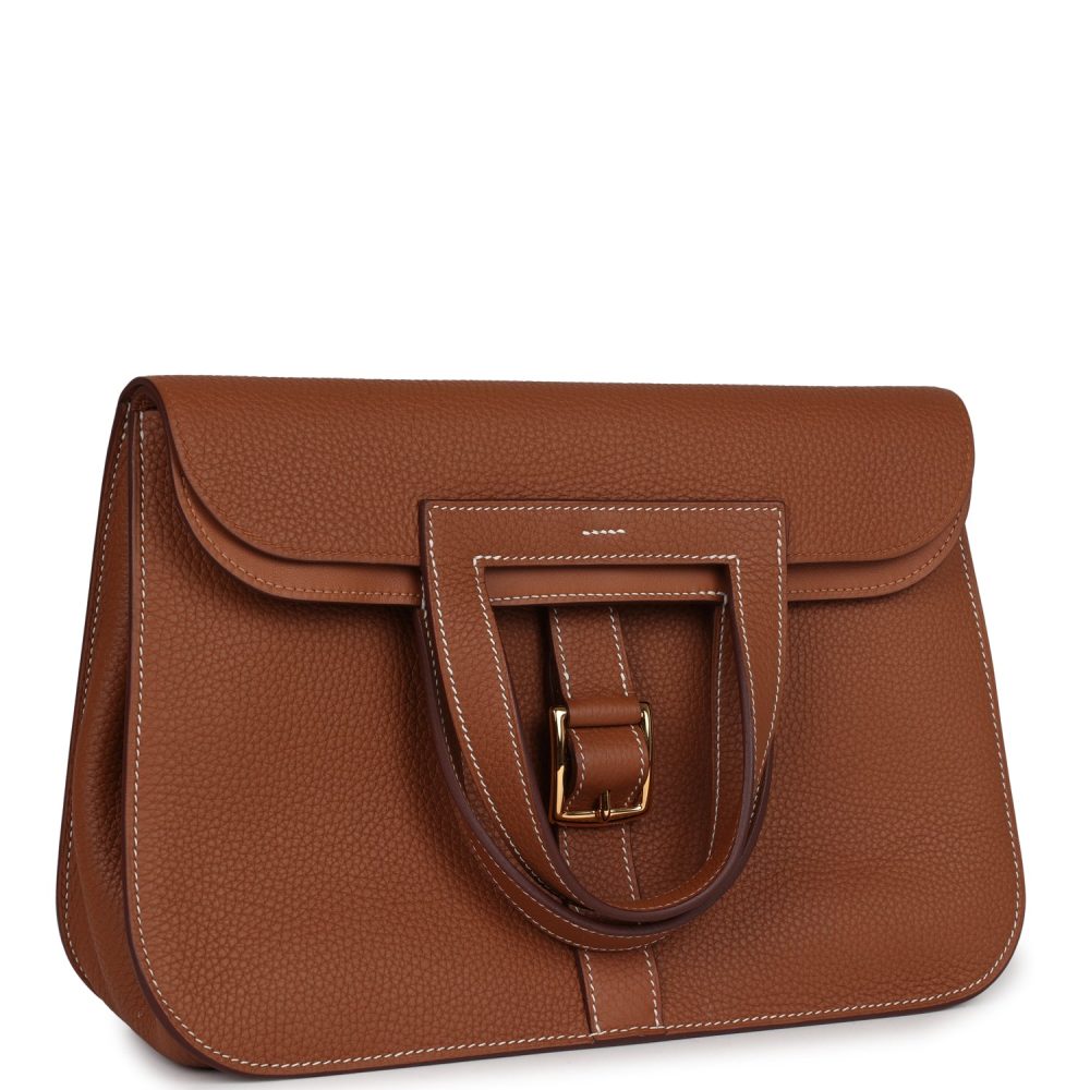Hermes Halzan 31 Gold Clemence Gold Hardware - Image 2