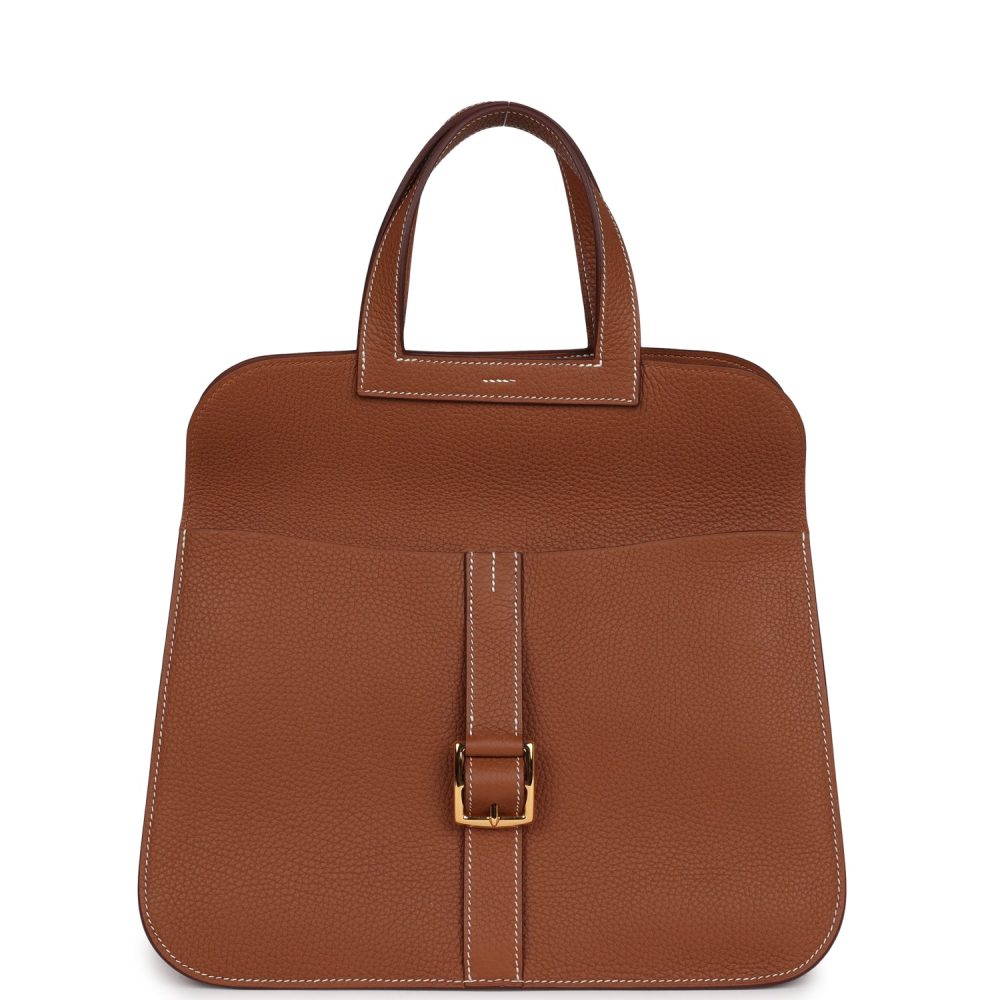 Hermes Halzan 31 Gold Clemence Gold Hardware - Image 7