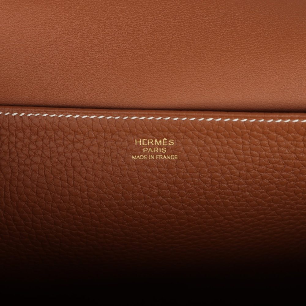 Hermes Halzan 31 Gold Clemence Gold Hardware - Image 8