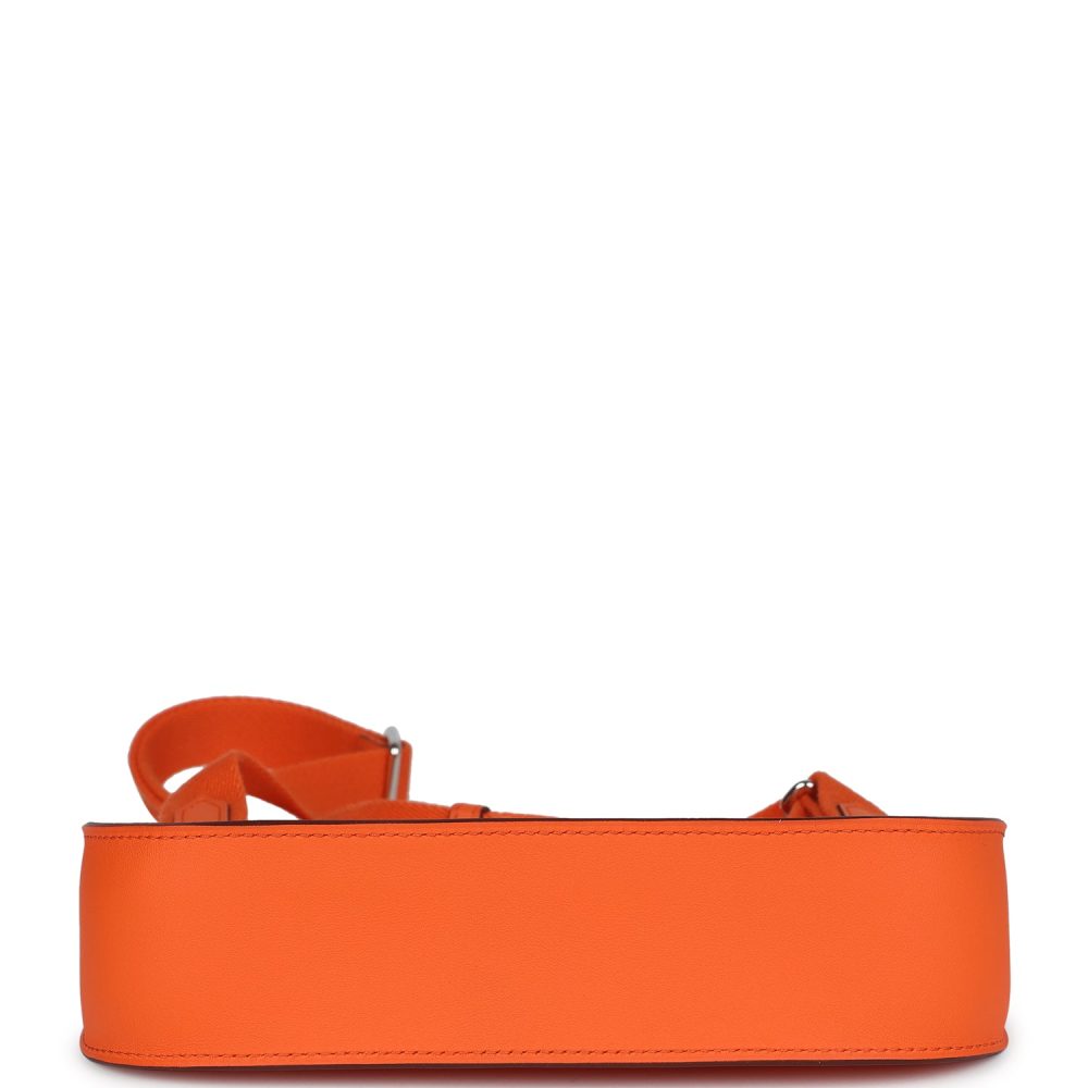 Hermes Mini Jypsiere Orange Minium Swift Palladium Hardware - Image 7