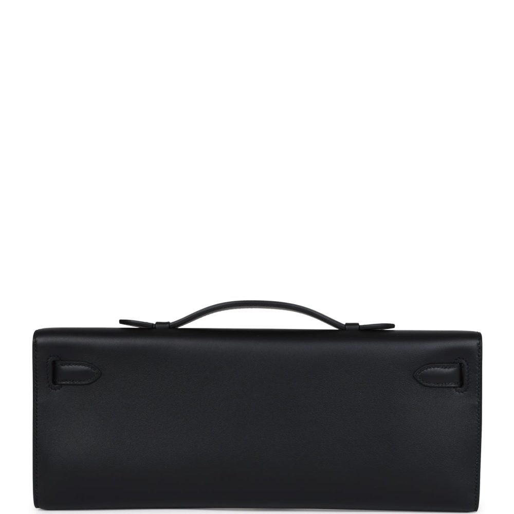 Hermes Kelly Cut Black Swift Palladium Hardware - Image 4