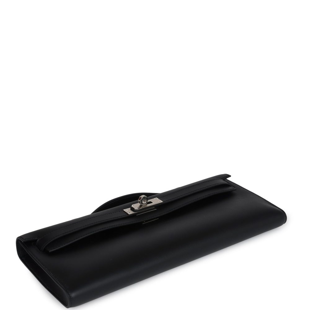 Hermes Kelly Cut Black Swift Palladium Hardware - Image 6