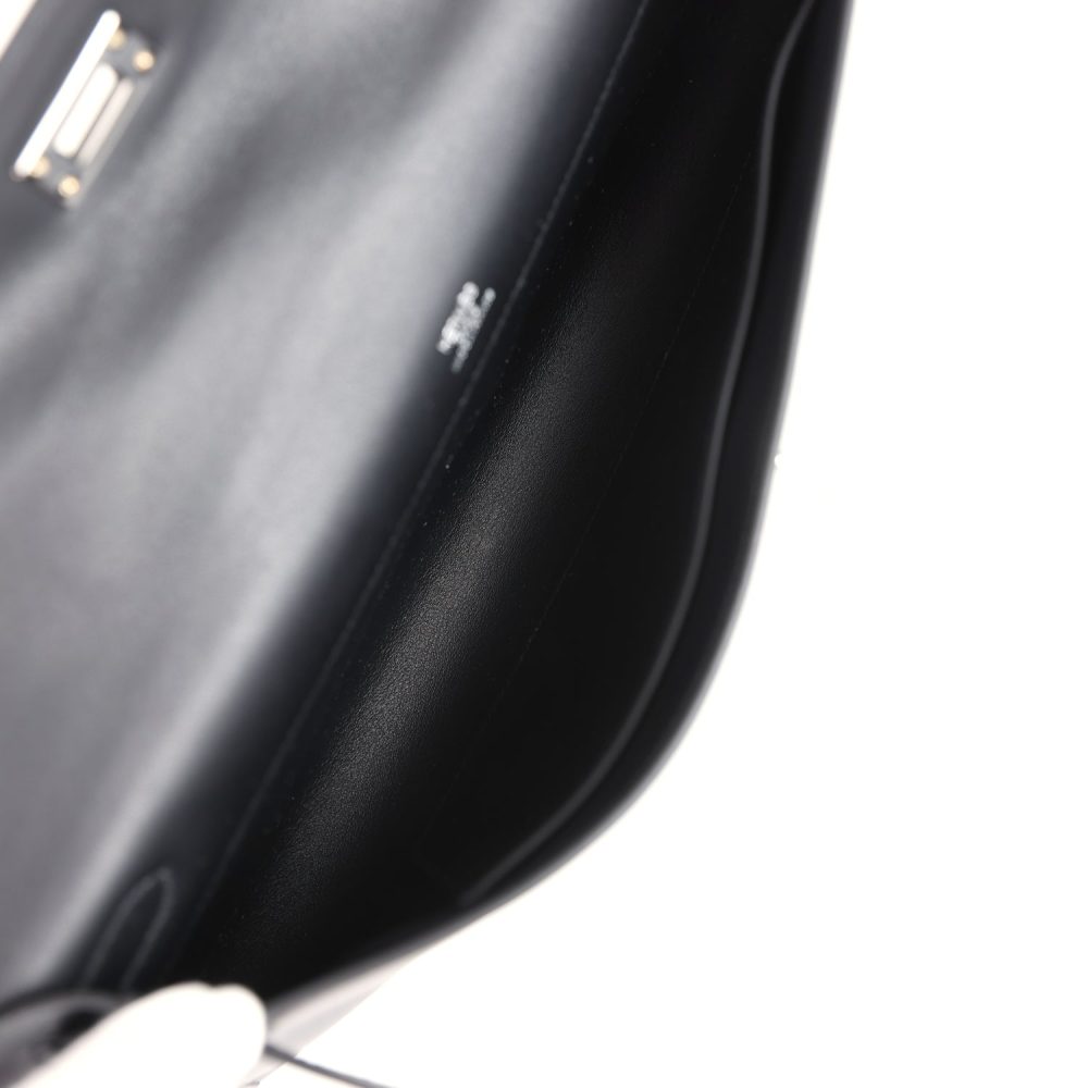 Hermes Kelly Cut Black Swift Palladium Hardware - Image 8