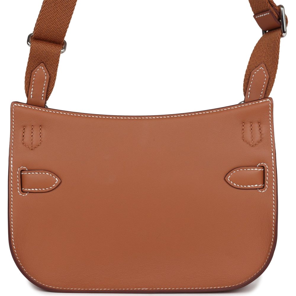 Hermes Jypsiere Mini Gold Swift Palladium Hardware - Image 4