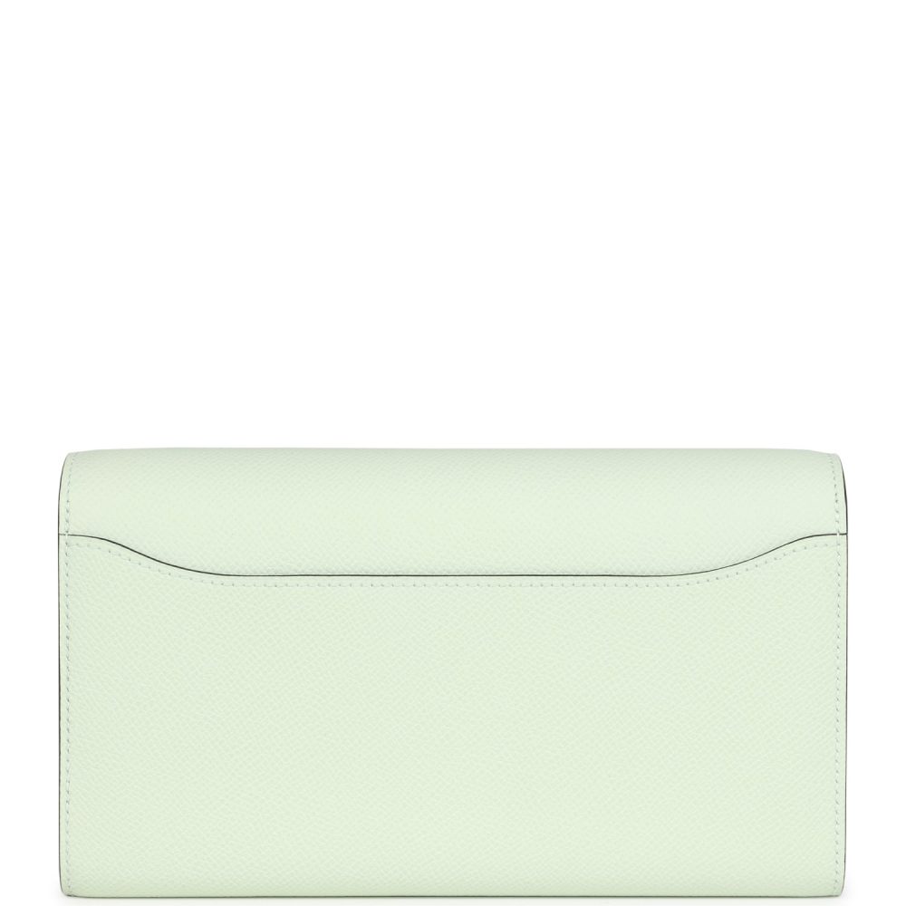 Pre-owned Hermes Constance Wallet To Go Vert Fizz Epsom Palladium Hardware - Image 4