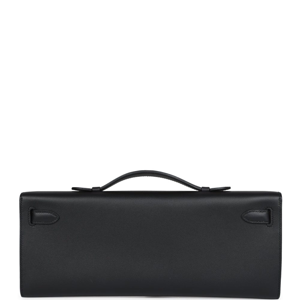 Hermes Kelly Cut Black Swift Palladium Hardware - Image 12