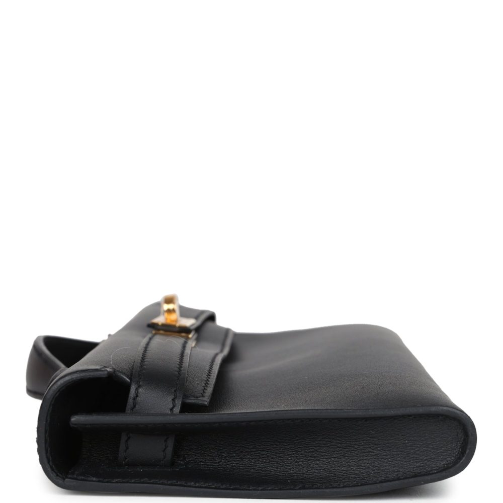 Hermes Kelly Cut Black Swift Palladium Hardware - Image 13