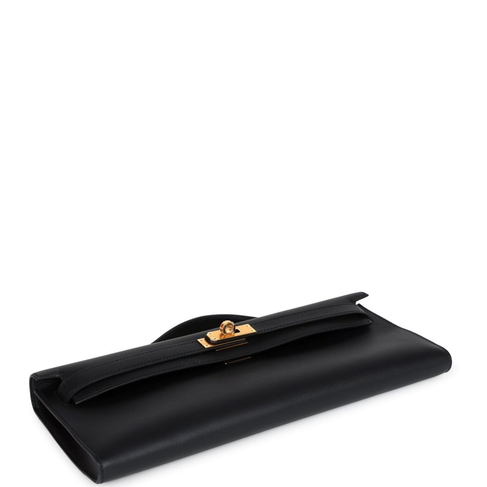 Hermes Kelly Cut Black Swift Palladium Hardware - Image 14