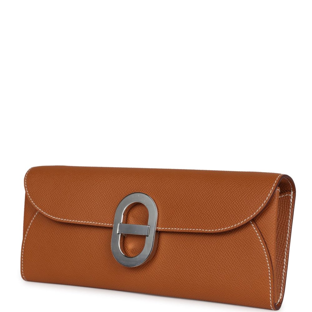 Hermes Chaine d' Ancre Wallet to Go Gold Epsom Palladium Hardware - Image 5