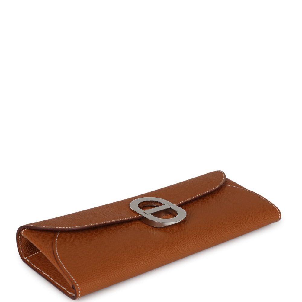 Hermes Chaine d' Ancre Wallet to Go Gold Epsom Palladium Hardware - Image 6