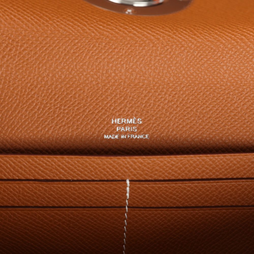 Hermes Chaine d' Ancre Wallet to Go Gold Epsom Palladium Hardware - Image 7
