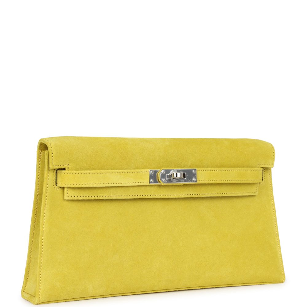 Hermes Kelly Elan Jaune De Naples Doblis Palladium Hardware - Image 2