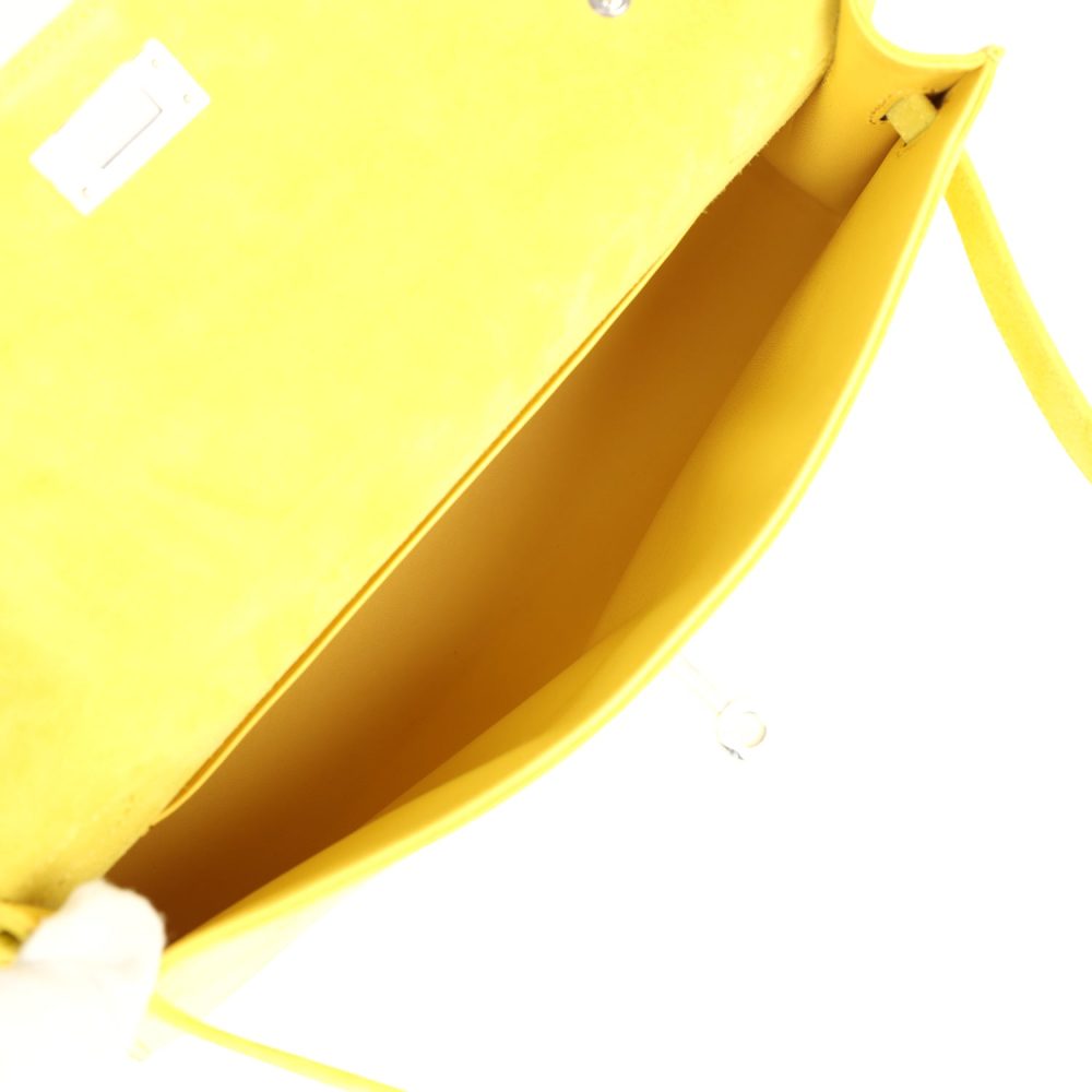 Hermes Kelly Elan Jaune De Naples Doblis Palladium Hardware - Image 8