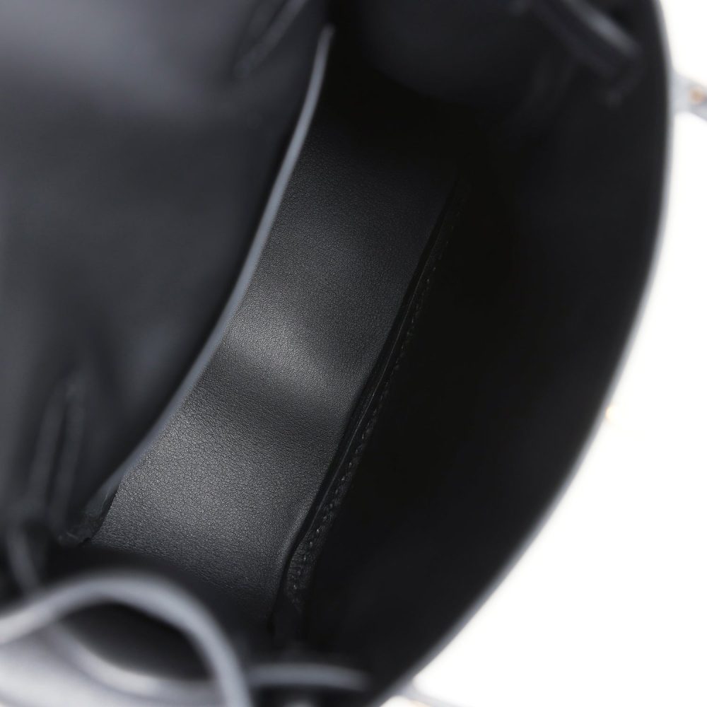 Hermes Mini Kelly Jump Backpack Black Swift Gold Hardware - Image 12