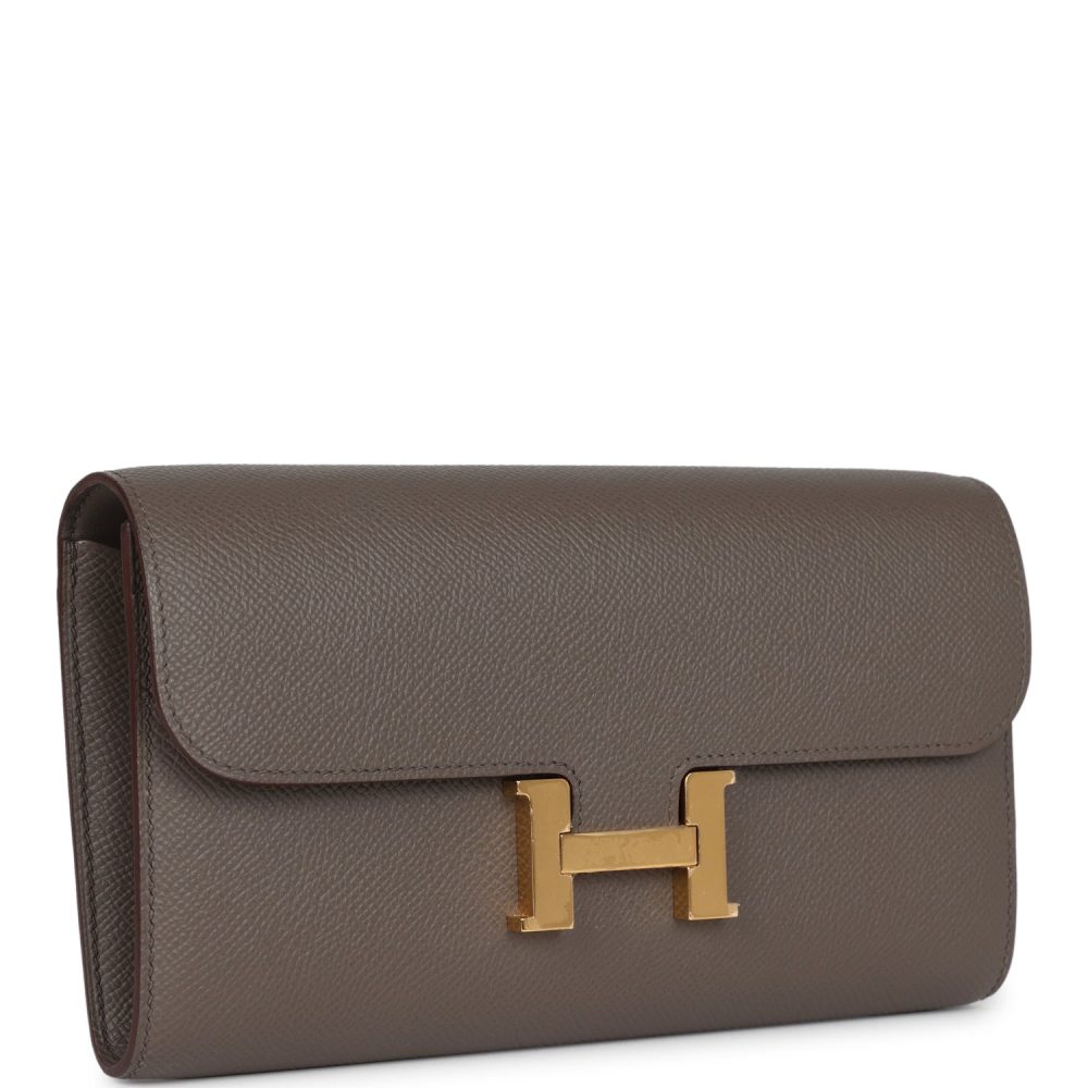 Hermes Constance Wallet To Go Etain Epsom Gold Hardware - Image 2