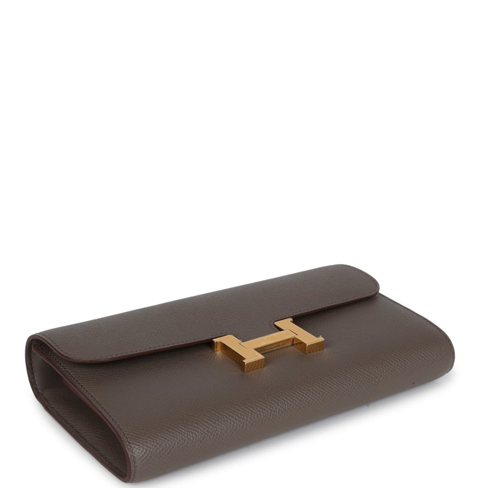 Hermes Constance Wallet To Go Etain Epsom Gold Hardware - Image 6