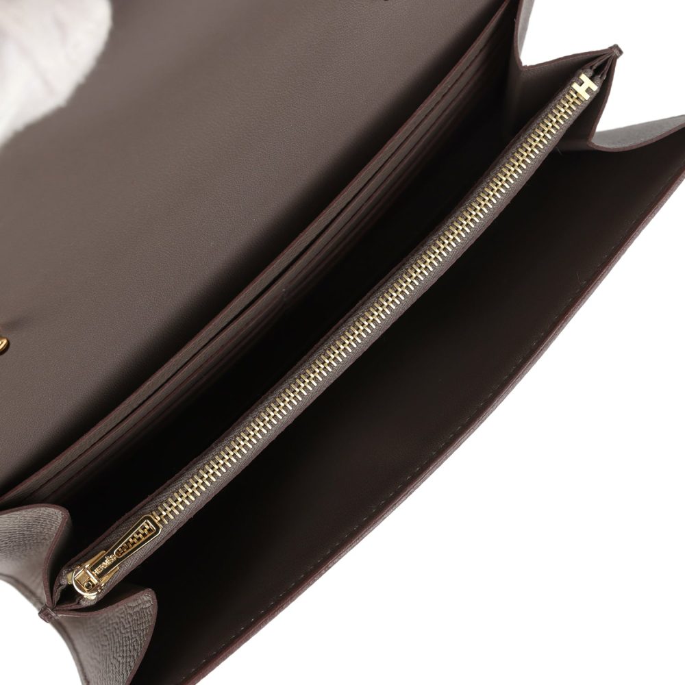Hermes Constance Wallet To Go Etain Epsom Gold Hardware - Image 8