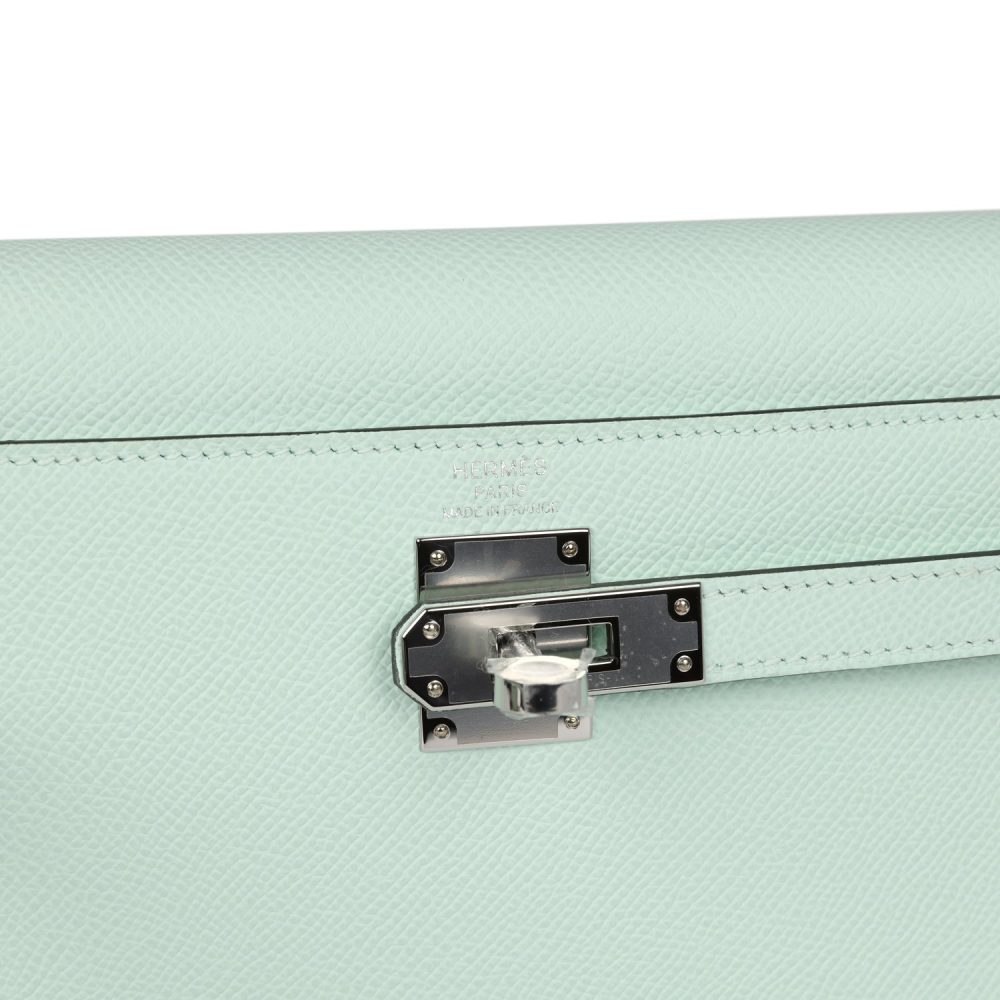 Hermes Kelly Elan Vert Peppermint Epsom Palladium Hardware - Image 7