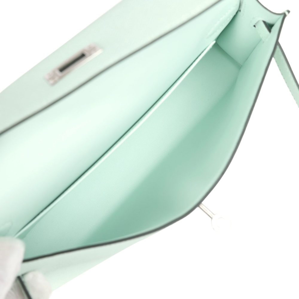 Hermes Kelly Elan Vert Peppermint Epsom Palladium Hardware - Image 8