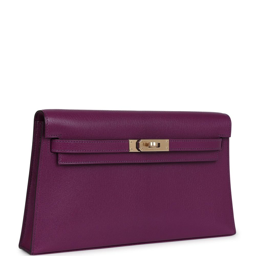 Hermes Kelly Elan Anemone Chevre Chamkila Permabrass Hardware - Image 2