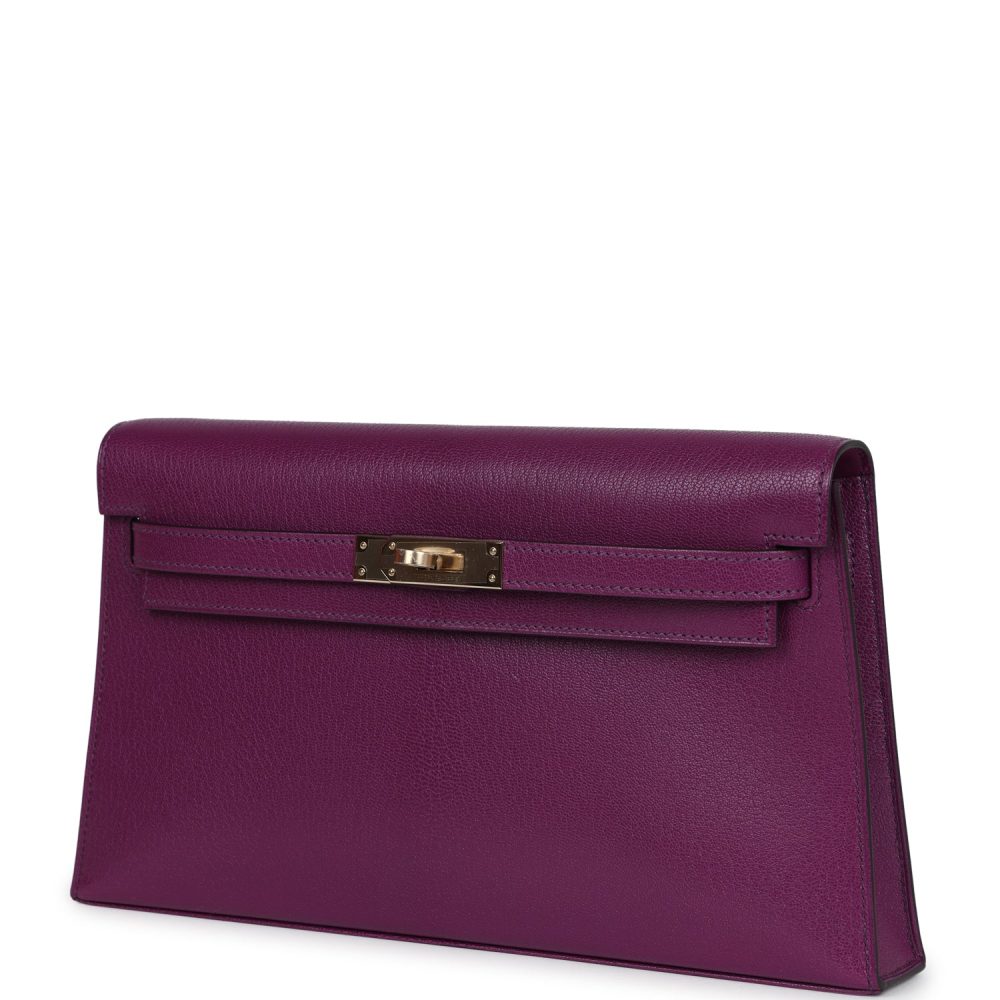 Hermes Kelly Elan Anemone Chevre Chamkila Permabrass Hardware - Image 5