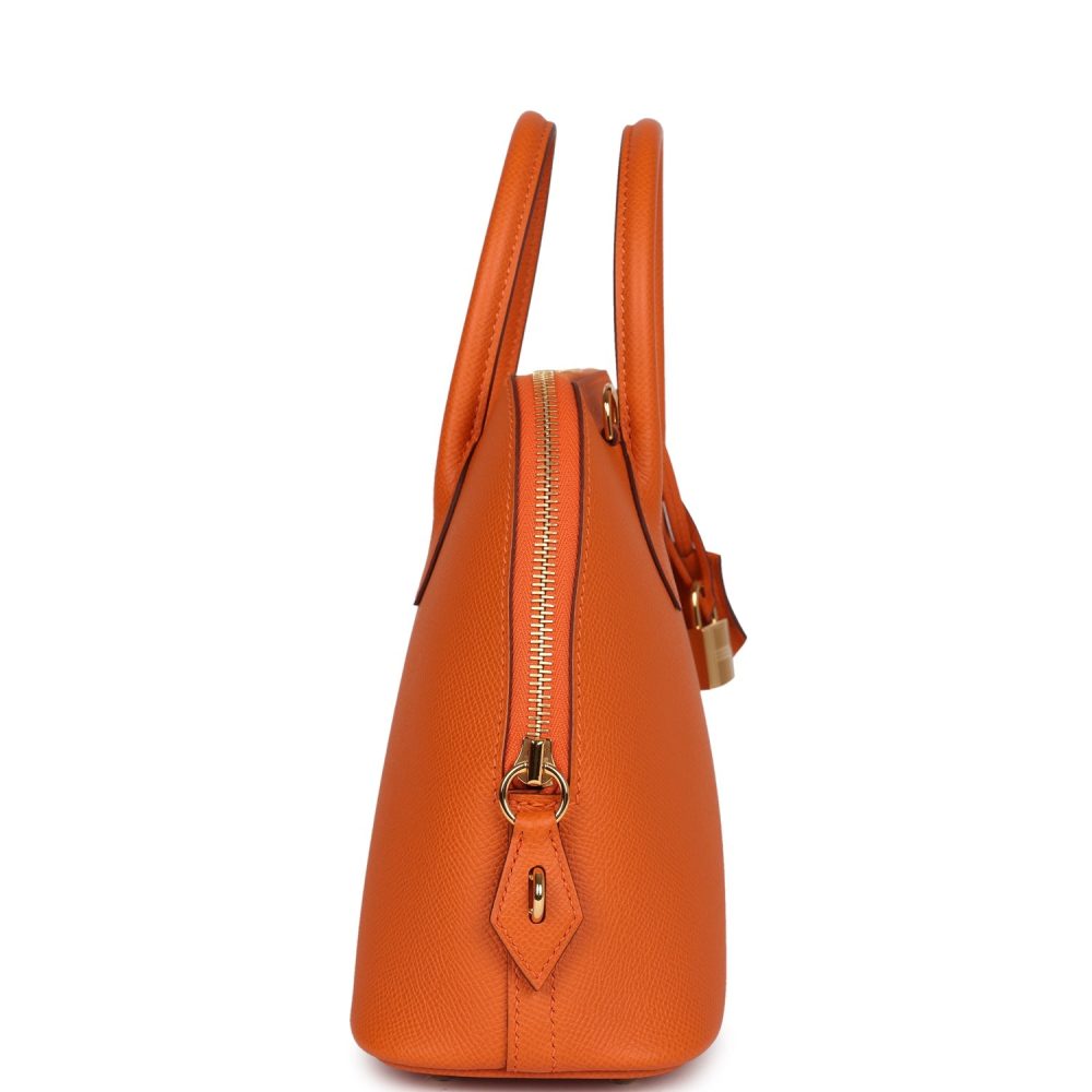 Hermes 1923 Bolide 25 Orange Epsom Gold Hardware - Image 3
